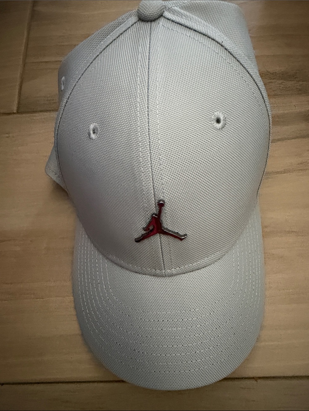 Jordan Men’s White Cap with Red Jumpman Emblem